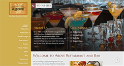 Desktop Screenshot of aboverestaurantbar.com