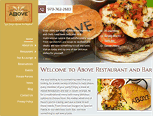 Tablet Screenshot of aboverestaurantbar.com